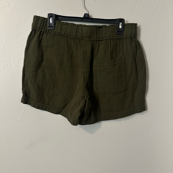 Sonoma Dark Green High Waist Women's Shorts - Picture 3 of 4